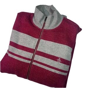 Original Penguin Men's Zip Up XL Heavy‎ Weight EUC